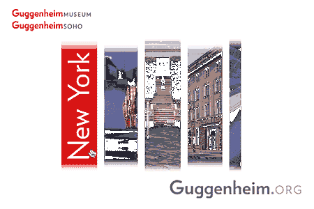 Screen shot: Graphic menu on Guggenheim home page