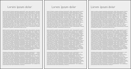 Illustration: Heading alignment options