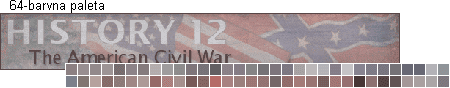 pasica American Civil War s 64 barvami