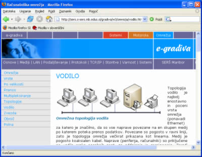 Brskalnik je primer aplikacije TCP/IP